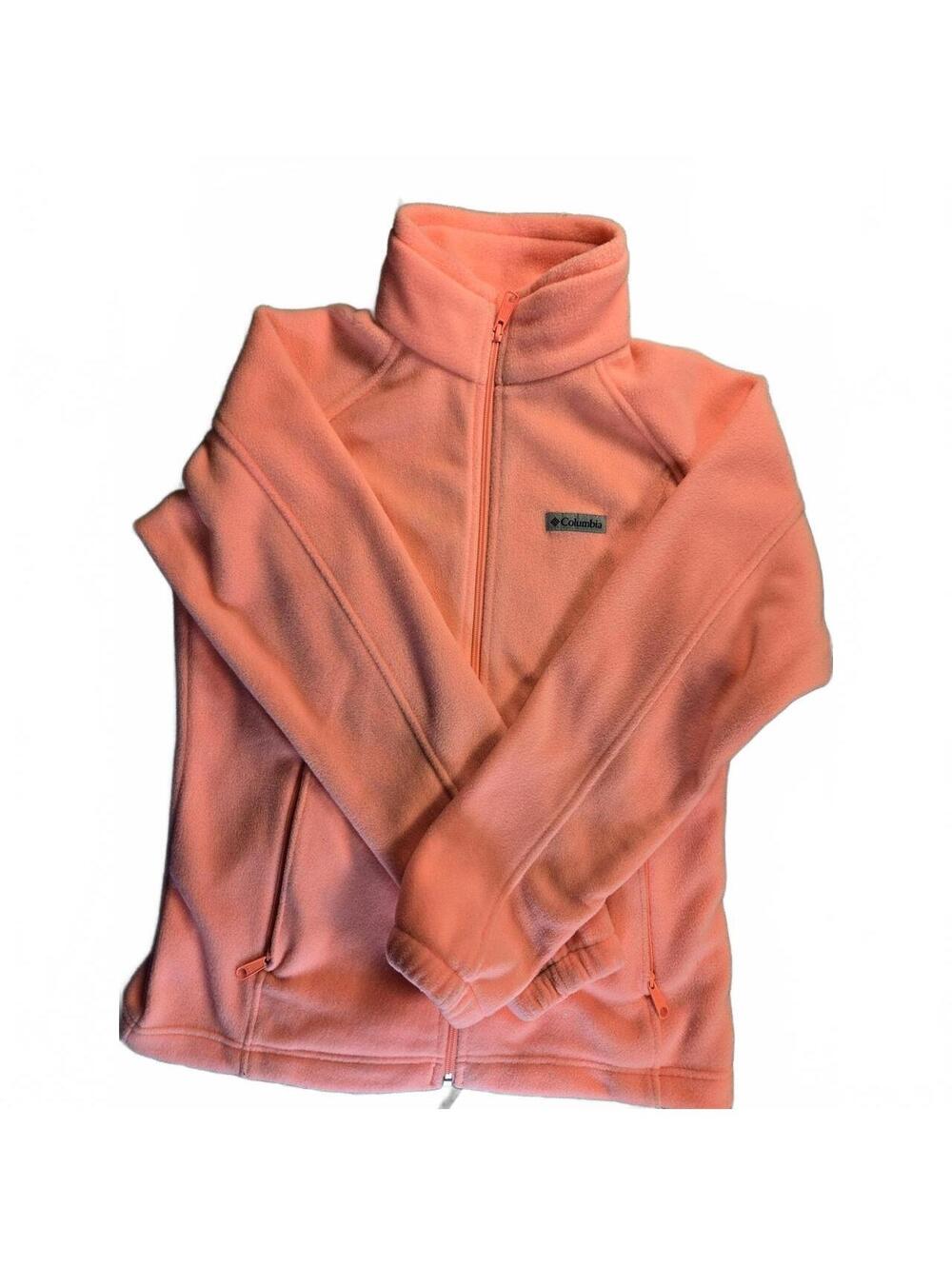 Columbia Pink Full-Zip Fleece Jacket Medium